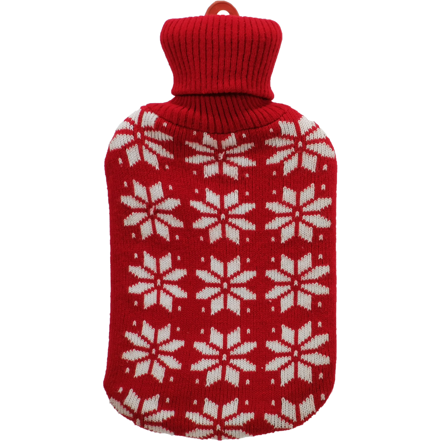 VESTIAMO CASA GRAN NATALE - Borsa Acqua Calda con Cover Natalizia in Maglia 2 Litri